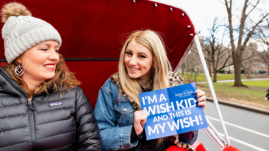 Jessica with mom on Central Park carriage ride