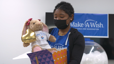 Krystin and Build-A-Bear — Make-A-Wish Alaska and Washington